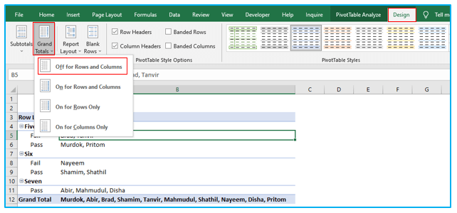 Display text in Pivot Table value area