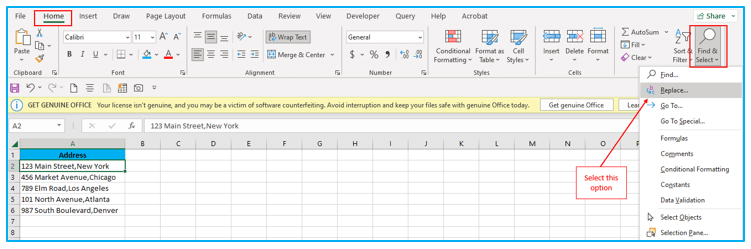 Clean Data in Excel