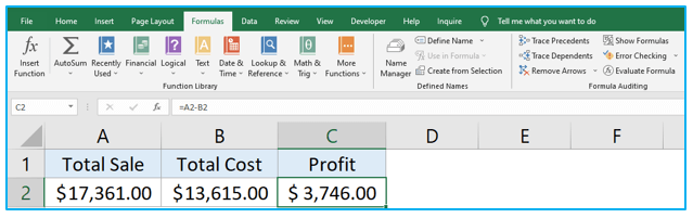 Excel Formula not working - how to fix it