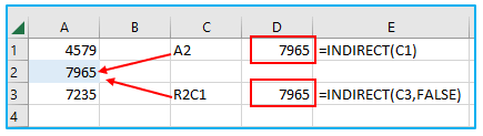 Excel INDIRECT Function and Excel OFFSET Function