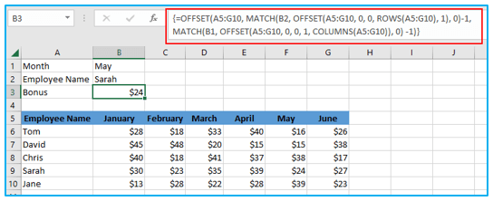 Excel INDIRECT Function and Excel OFFSET Function