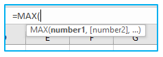Excel MAX Function