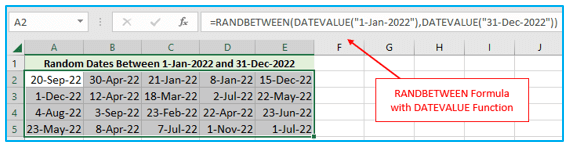 Excel RAND and RANDBETWEEN Function