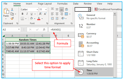 Excel RAND and RANDBETWEEN