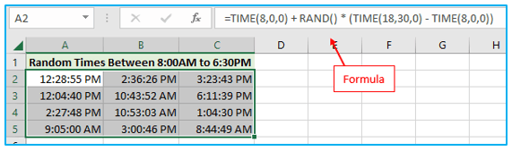 Excel RAND and RANDBETWEEN