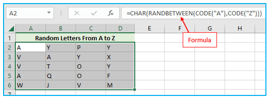 Excel RAND and RANDBETWEEN