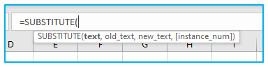 Excel REPLACE and SUBSTITUTE Function