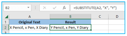 Excel REPLACE and SUBSTITUTE Function