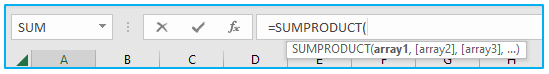 Excel SUMPRODUCT Function