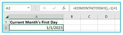 Excel TODAY Function