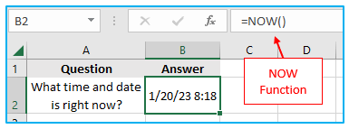 Excel TODAY Function