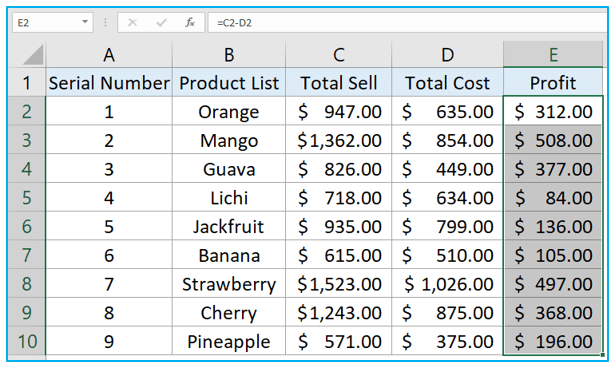 Fill Automatically Sequential Data in Excel