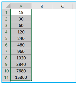 Fill automatically sequential data