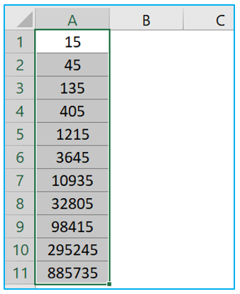 Fill automatically sequential data