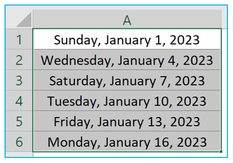 Fill automatically sequential data