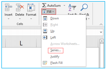 Fill automatically sequential data