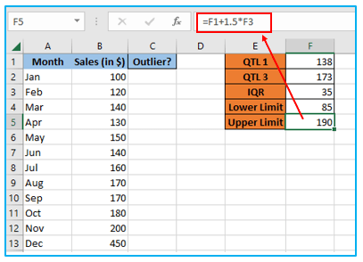 Find outliers in Excel and remove outliers