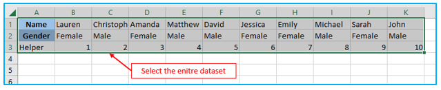 Flip Data in Excel