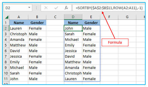 Flip Data in Excel