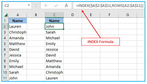 Flip Data in Excel
