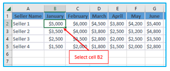 Freeze rows and columns