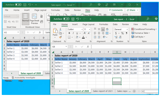 Freeze Rows and Columns in Excel