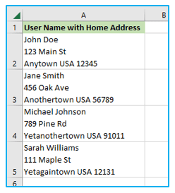 Indent in Excel with shortcut