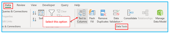 Split Text to Column in Excel