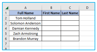 Split Text to Column in Excel