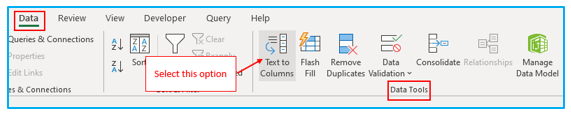 Multiple ways to split text to column