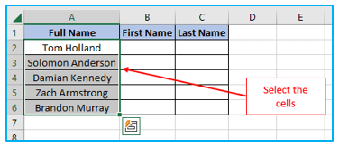 Split Text to Column in Excel