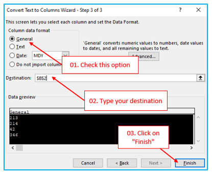 Multiple ways to split text to column