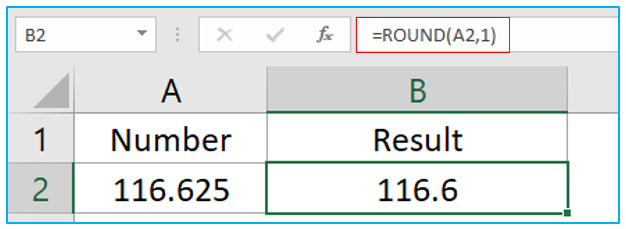 ROUND Function in Excel