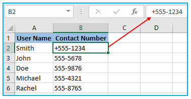 Plus Sign Before Numbers