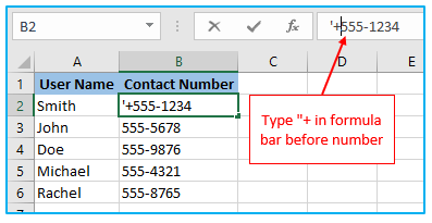 Plus Sign Before Numbers