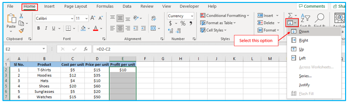 Apply Formula to Entire Column 