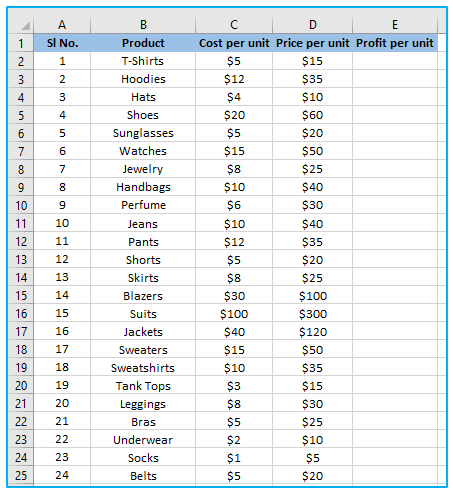 Apply Formula to Entire Column