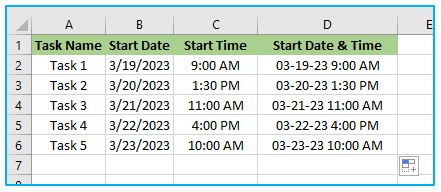 Combine Date and Time