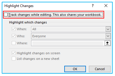 Enable and Use Track Changes