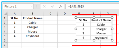 Excel Camera Tool and How to Use It