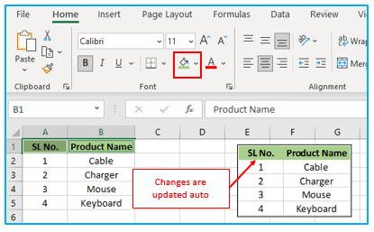 Excel Camera Tool