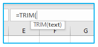 Excel VBA TRIM Function
