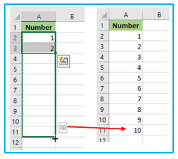 How to use Fill Handle in Excel?