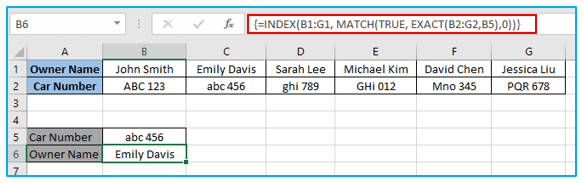 HLOOKUP Function