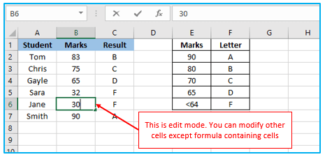 Hide Formulas in Excel