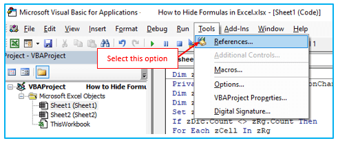 Hide Formulas