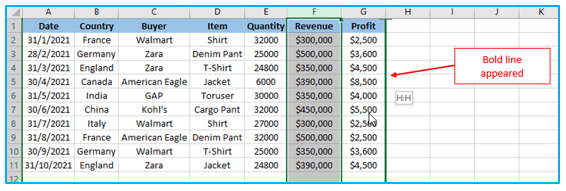 Move Rows and Columns