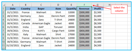 Move Rows and Columns