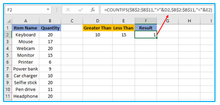 Multiple Criteria in Excel COUNTIF and COUNTIFS Function