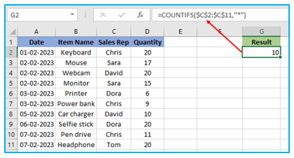 Multiple Criteria in Excel COUNTIF and COUNTIFS Function 